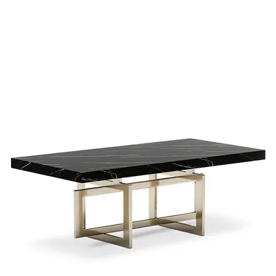 Caracole Wish You Were Here 48 Rectangle Cocktail Table, Dark In Black