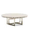Caracole Wish You Were Here 48 Round Cocktail Table, Light In Multi