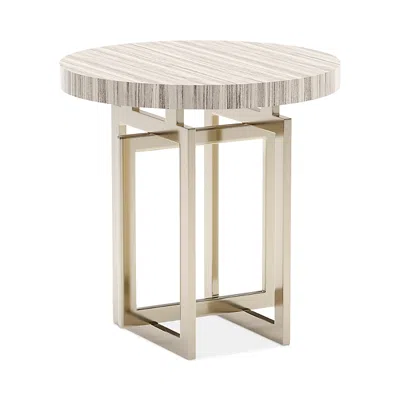 Caracole Wish You Were Here Round Side Table, Light In Multi