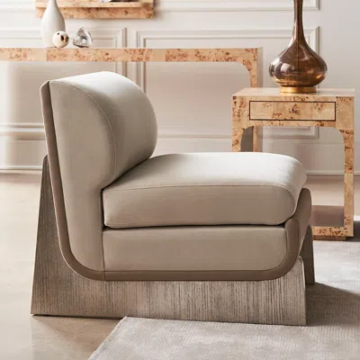 Caracole You Sleigh Me Chair In Ivory