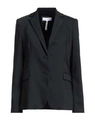 Caractere Caractère Èssential Woman Blazer Black Size 10 Cotton, Polyamide, Elastane