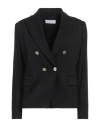Caractere Caractère Èssential Woman Blazer Black Size 12 Viscose, Polyamide, Elastane