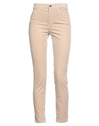 Caractere Caractère Èssential Woman Pants Beige Size 26 Cotton, Modal, Elastane In Neutral