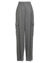 Caractere Caractère Èssential Woman Pants Grey Size 12 Viscose, Wool In Gray