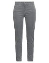 Caractere Caractère Èssential Woman Pants Grey Size 30 Cotton, Modal, Elastane In Gray