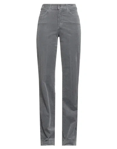 Caractere Caractère Èssential Woman Pants Grey Size 30 Cotton, Modal, Elastane In Gray