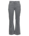 Caractere Caractère Èssential Woman Pants Grey Size 32 Cotton, Modal, Elastane In Gray