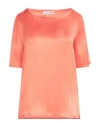 Caractere Caractère Èssential Woman Top Orange Size 8 Acetate, Silk