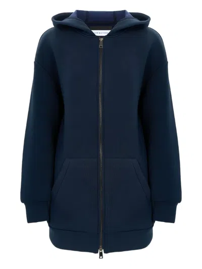 Caractere Jersey Hoodie In Blue