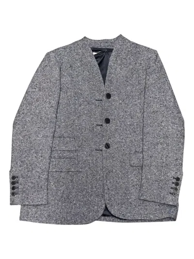 Caractere Single-breasted Blazer In Gray