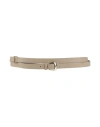 Caractere Caractère Woman Belt Beige Size 3 Leather In Sand
