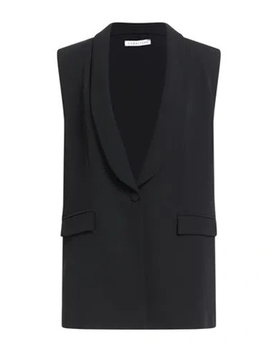 Caractere Caractère Woman Blazer Black Size 10 Polyester, Elastane In Multi
