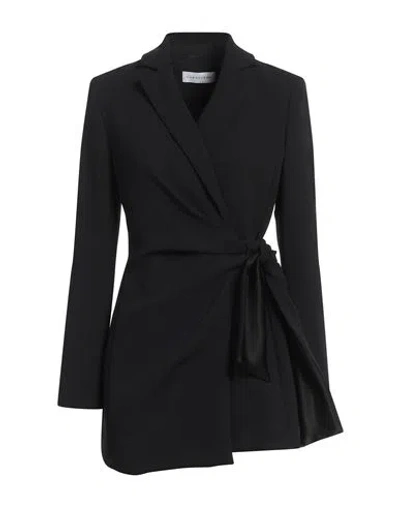 Caractere Caractère Woman Blazer Black Size 10 Polyester, Acetate, Silk