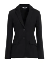 Caractere Caractère Woman Blazer Black Size 12 Viscose, Polyamide, Elastane In Black