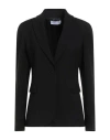 Caractere Caractère Woman Blazer Black Size 14 Polyester In Black