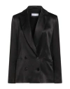 Caractere Caractère Woman Blazer Black Size 14 Viscose, Elastane In Black