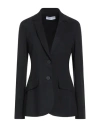 Caractere Caractère Woman Blazer Black Size 12 Viscose, Polyamide, Elastane In Black