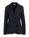 Caractere Caractère Woman Blazer Midnight Blue Size 2 Viscose, Polyamide, Elastane