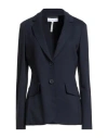 Caractere Caractère Woman Blazer Navy Size 10 Viscose, Polyamide, Elastane In Blue