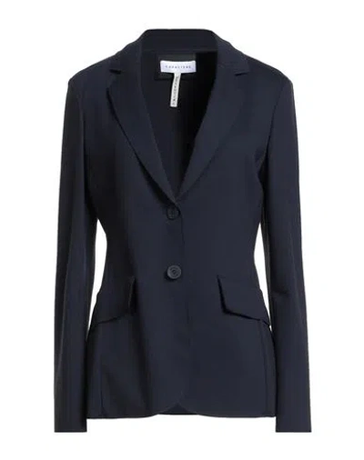 Caractere Caractère Woman Blazer Navy Size 10 Viscose, Polyamide, Elastane In Blue