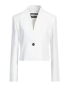 Caractere Caractère Woman Blazer White Size 10 Polyester
