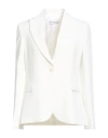 Caractere Caractère Woman Blazer Ivory Size 8 Viscose, Polyamide, Elastane In White