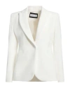 Caractere Caractère Woman Blazer White Size 6 Polyester, Elastane