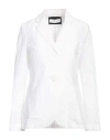 Caractere Caractère Woman Blazer White Size 6 Cotton