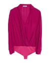 Caractere Caractère Woman Bodysuit Garnet Size 14 Viscose, Polyamide, Elastane In Red