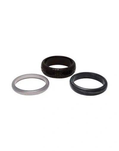 Caractere Caractère Woman Bracelet Charcoal Size - Resin, Acrylic, Metal In Black