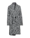 Caractere Caractère Woman Cardigan Grey Size M Polyacrylic, Polyamide, Alpaca Wool, Wool, Viscose In Grey