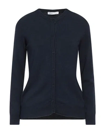 Caractere Caractère Woman Cardigan Midnight Blue Size 1 Viscose, Polyester, Polyamide