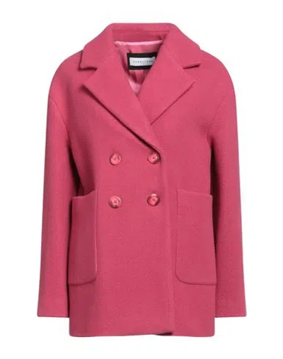 Caractere Caractère Woman Coat Magenta Size 8 Virgin Wool, Recycled Polyacrylic
