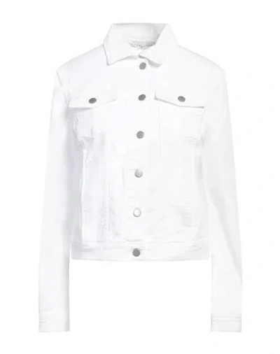 Caractere Caractère Woman Denim Outerwear White Size 14 Cotton