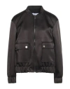 Caractere Caractère Woman Jacket Black Size 14 Polyester, Elastane In Black