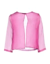 Caractere Caractère Woman Jacket Fuchsia Size 4 Silk In Pink