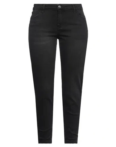 Caractere Caractère Woman Jeans Black Size 27 Cotton, Polyester, Elastane
