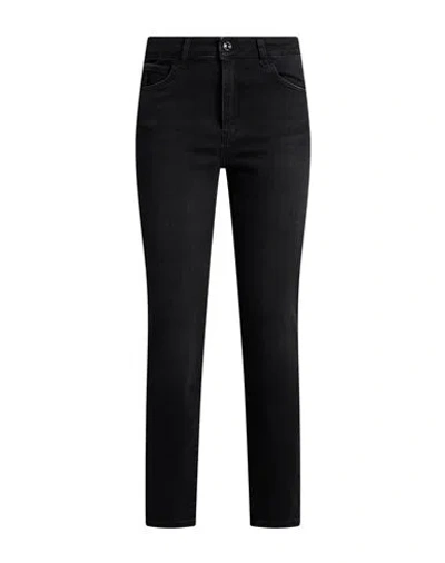 Caractere Caractère Woman Jeans Black Size 33 Cotton, Polyester, Elastane