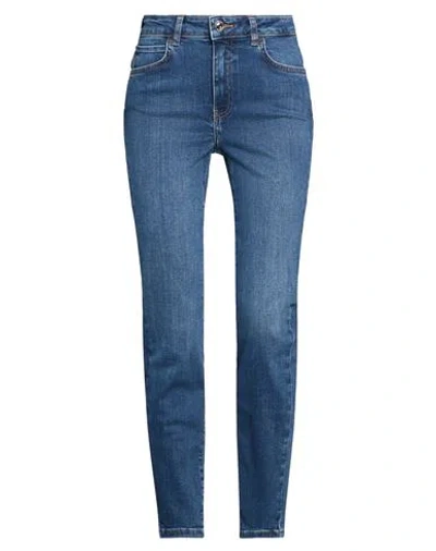Caractere Caractère Woman Jeans Blue Size 24 Cotton, Polyester, Elastane