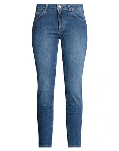 Caractere Caractère Woman Jeans Blue Size 28 Cotton, Polyester, Elastane
