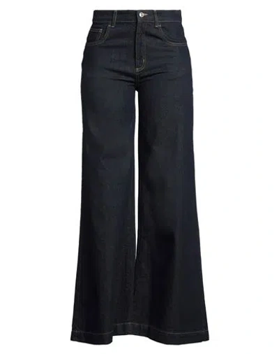 Caractere Caractère Woman Jeans Blue Size 32 Cotton, Polyester