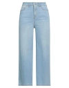 Caractere Caractère Woman Jeans Blue Size 6 Cotton, Elastane In Blue