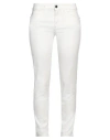 Caractere Caractère Woman Jeans White Size 29 Cotton, Elastane