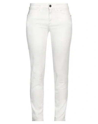 Caractere Caractère Woman Jeans White Size 29 Cotton, Elastane