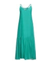 Caractere Caractère Woman Maxi Dress Emerald Green Size 6 Viscose, Silk In Green