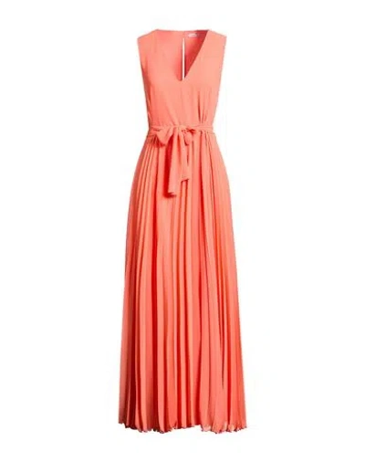 Caractere Caractère Woman Maxi Dress Salmon Pink Size 6 Polyester