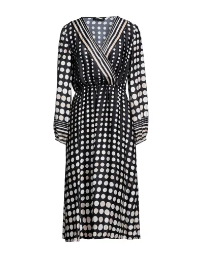 Caractere Midi Dresses In Black