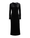 Caractere Caractère Woman Midi Dress Black Size 4 Polyester, Elastane In Black