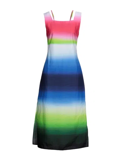 Caractere Midi Dresses In Green
