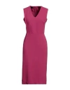 Caractere Caractère Woman Midi Dress Magenta Size 14 Polyester, Elastane